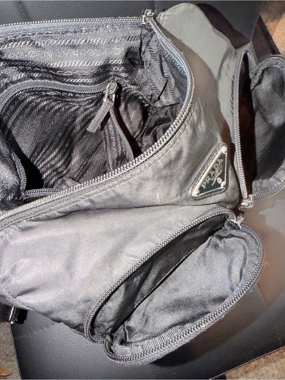 Prada Tessuto Double Pocket Messenger Bag - Picture 10 of 10